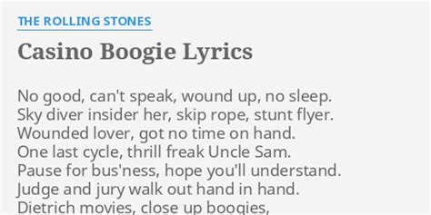 casino boogie lyrics